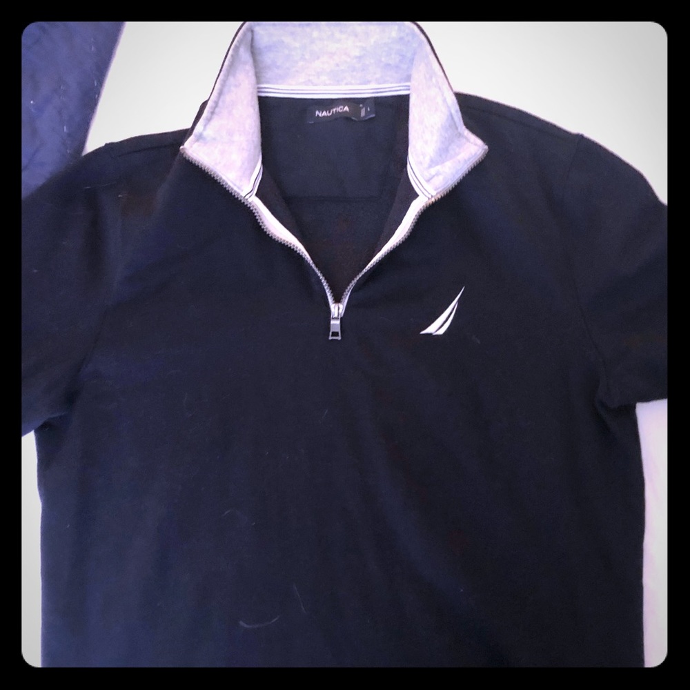 Men’s Navy Nautica Pullover in Large